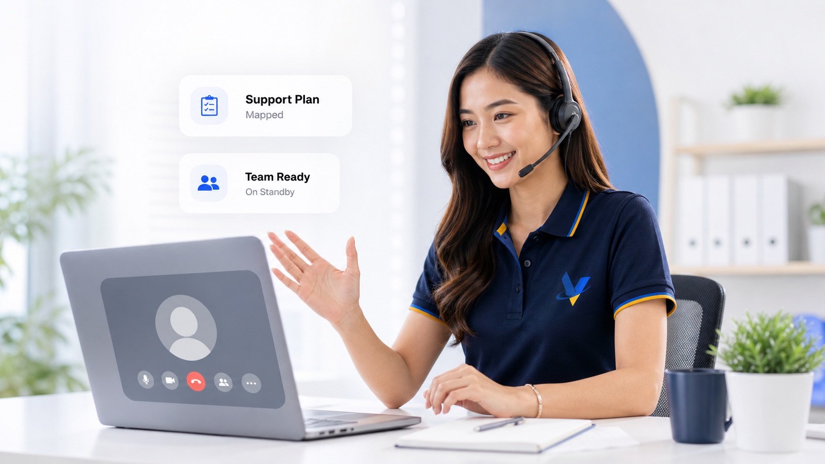 VenderIT account coordinator ready to plan remote staffing support