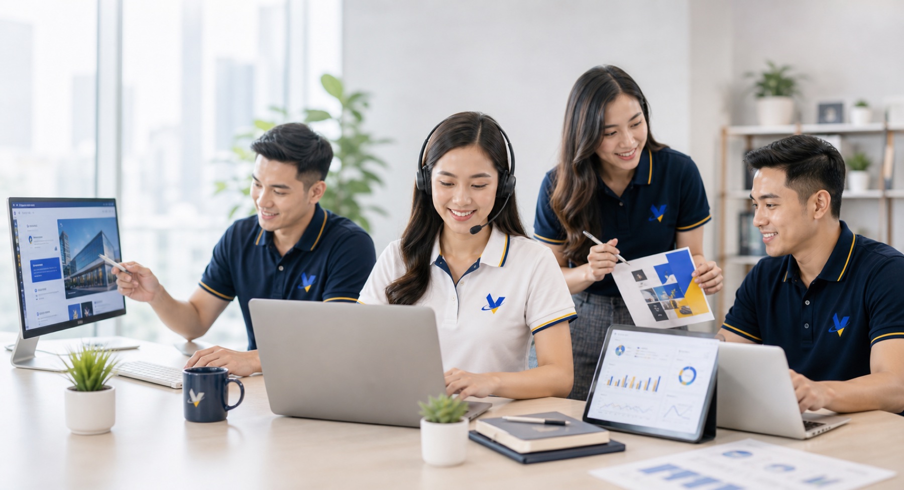 VenderIT hybrid support bench collaborating on creative technical and marketing work