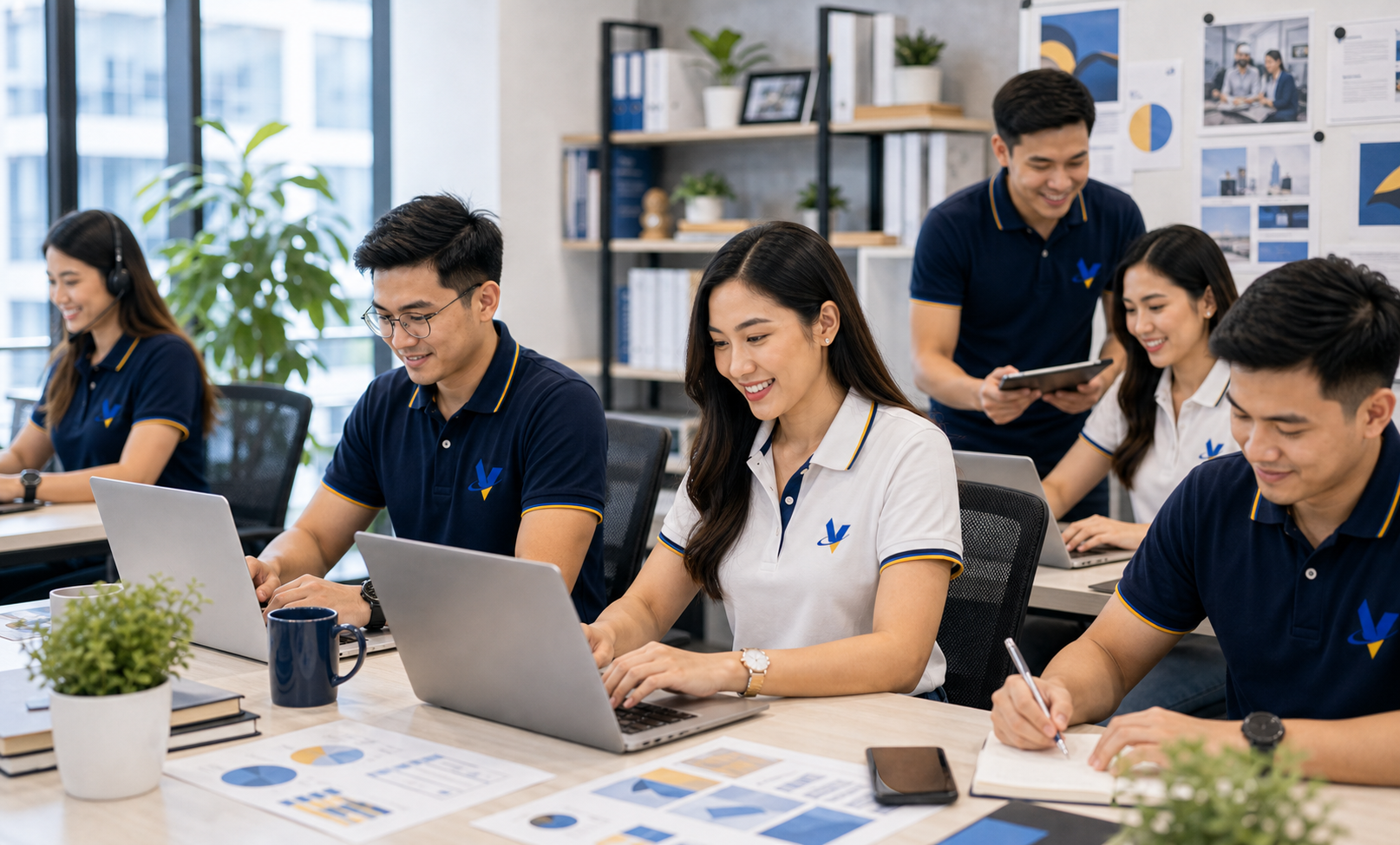 Filipino agency fulfillment team handling SEO content and client tasks