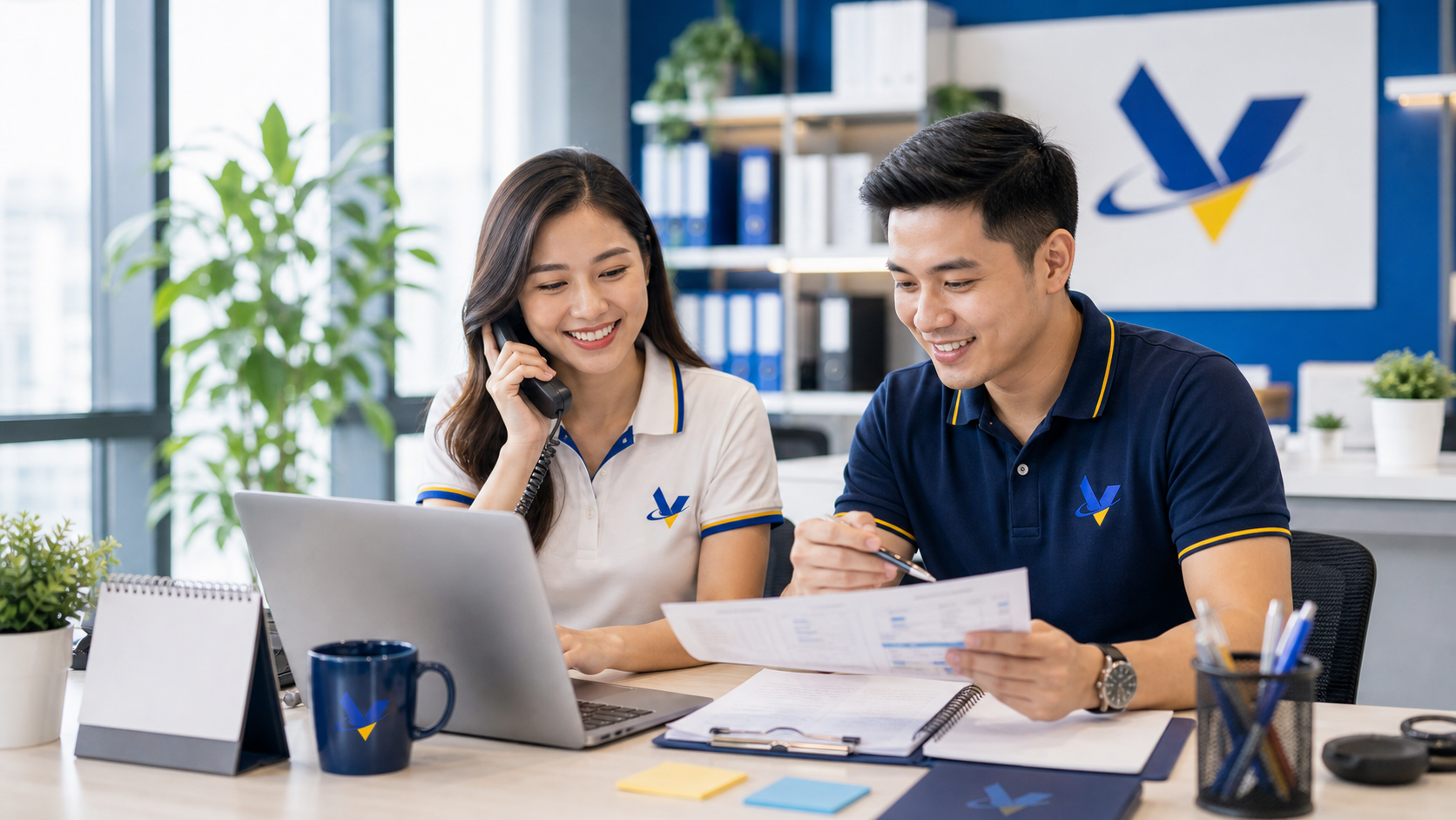 VenderIT coordinators reviewing client inquiries and quote requests