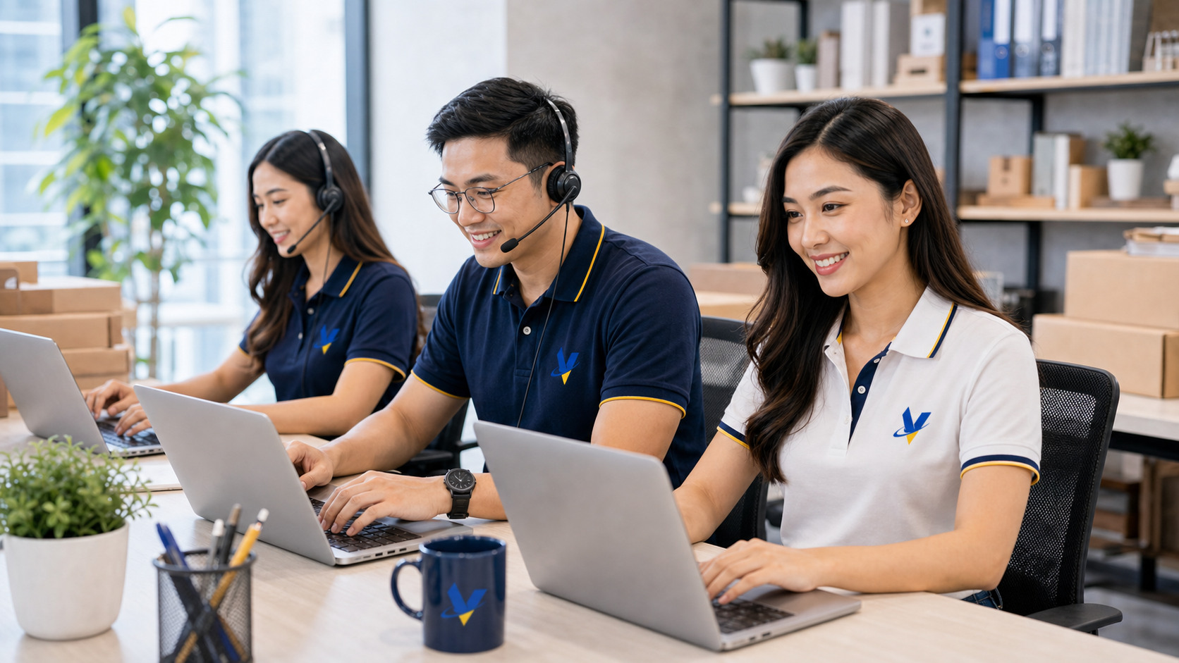 Filipino eCommerce support team managing orders and customer updates