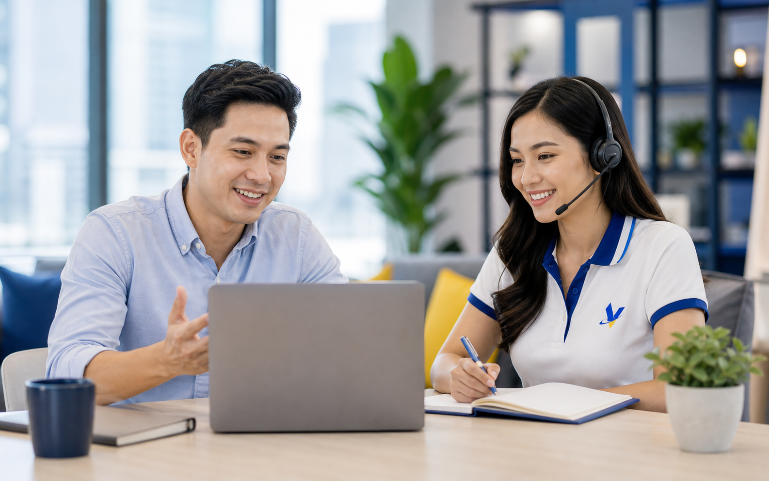 VenderIT advisor discussing a staffing quote with a business owner