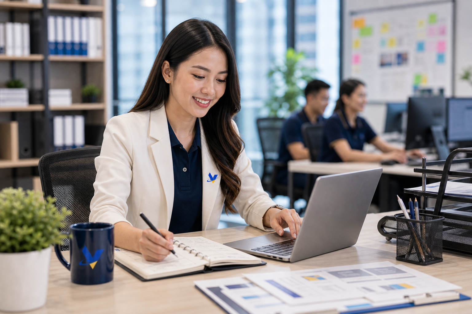 Executive assistant and coordinator organizing client workflows