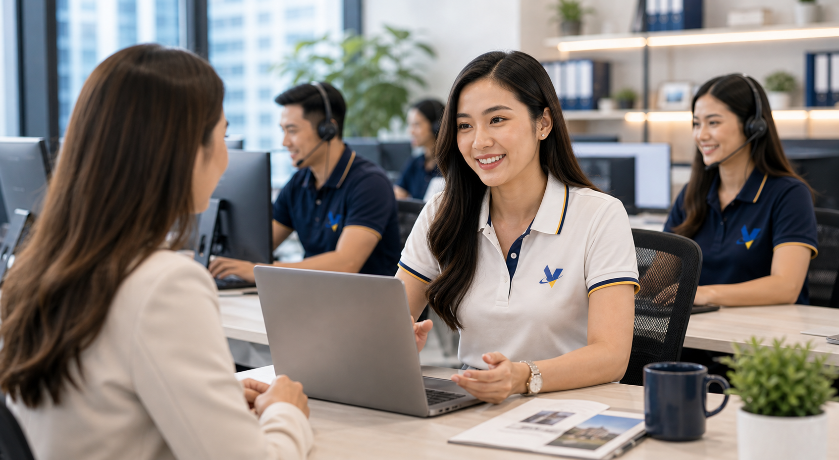 Real estate account manager preparing client support onboarding