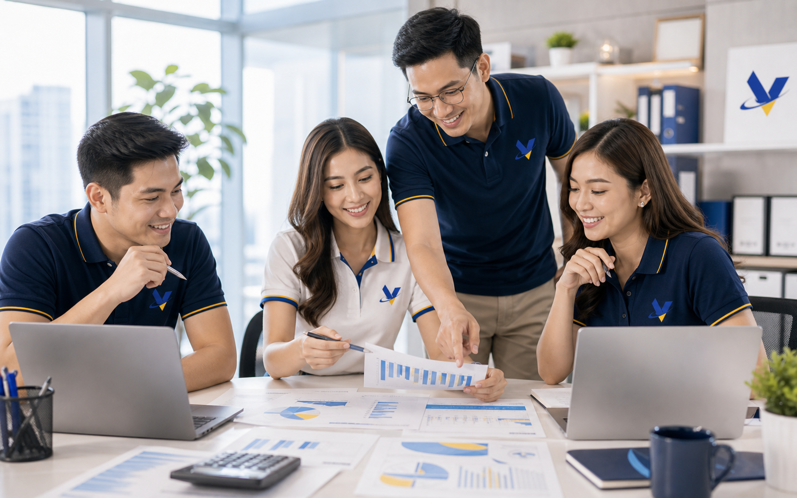 VenderIT team comparing hiring cost scenarios for managed remote staffing