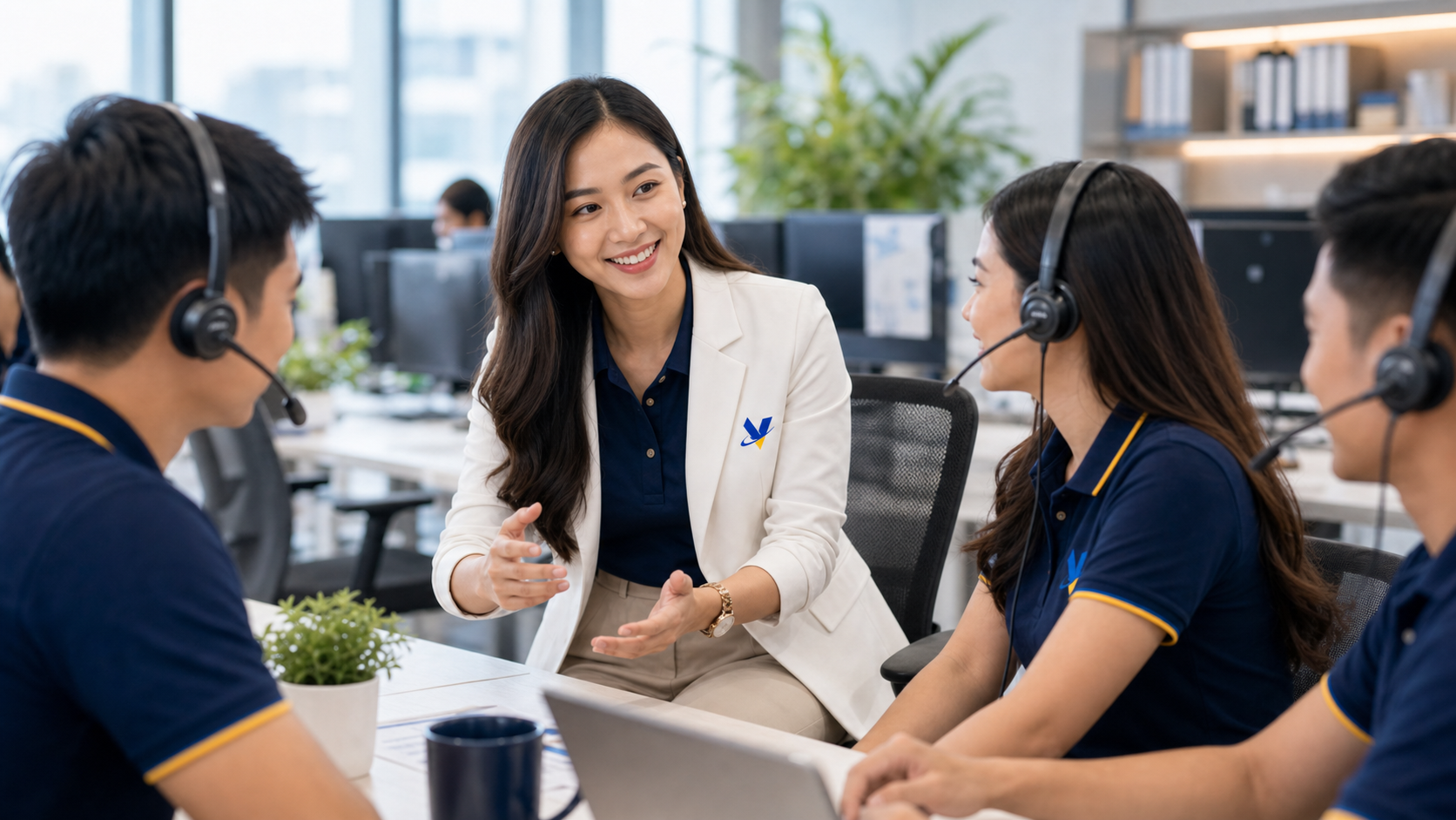Support team lead planning customer support workflow and handoff process