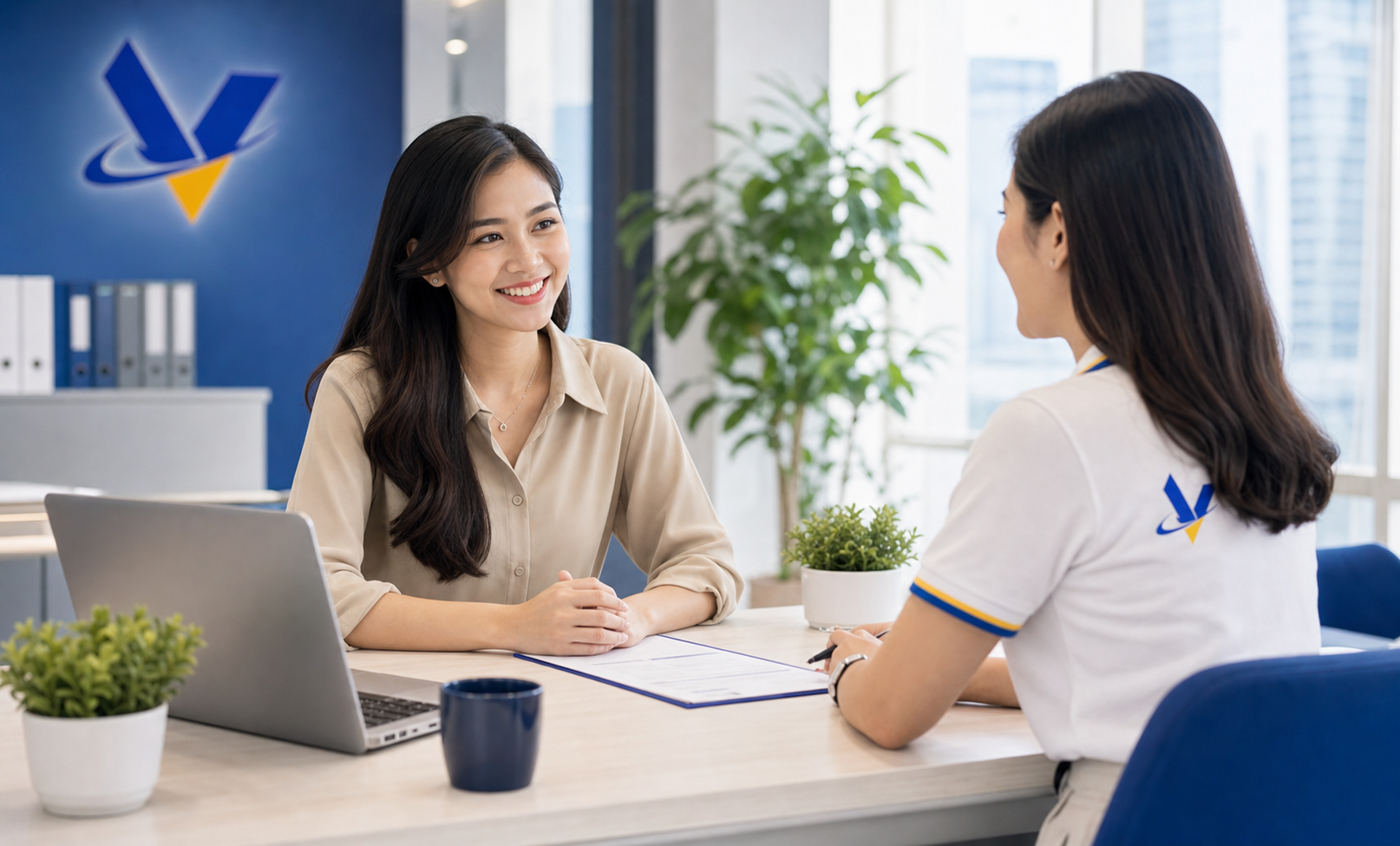 VenderIT talent coordinator speaking with a remote professional applicant