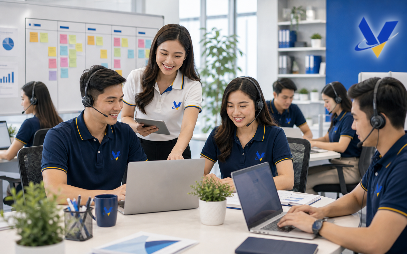 VenderIT managed remote team coordinating client tasks and quality checks